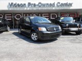 Brilliant Black Crystal Pearl Dodge Grand Caravan in 2010