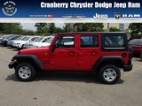 2014 Flame Red Jeep Wrangler Unlimited Sport 4x4 #84135633