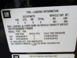 2002 Chevrolet Corvette Convertible Info Tag