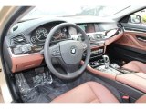 2013 BMW 5 Series 528i Sedan Cinnamon Brown Interior