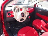 2012 Fiat 500 Pop Tessuto Rosso/Avorio (Red/Ivory) Interior