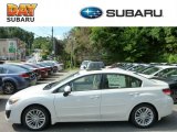 2013 Satin White Pearl Subaru Impreza 2.0i Premium 4 Door #84216952