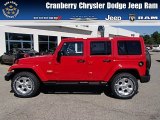 2013 Flame Red Jeep Wrangler Unlimited Sahara 4x4 #84256720