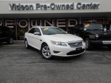 White Platinum Tri-Coat Ford Taurus in 2011