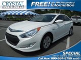 2011 Porcelain White Pearl Hyundai Sonata Hybrid #84257142