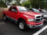 2004 Flame Red Dodge Ram 1500 SLT Quad Cab 4x4 #84312808