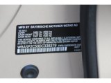 2013 5 Series Color Code for Orion Silver Metallic - Color Code: A92