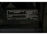2006 9-5 Color Code for Black - Color Code: 170