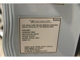 2005 Maserati Coupe Cambiocorsa Info Tag