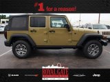 2013 Commando Green Jeep Wrangler Unlimited Rubicon 4x4 #84312228