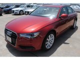 Garnet Red Pearl Audi A6 in 2014