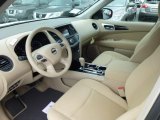 2014 Nissan Pathfinder S AWD Almond Interior