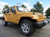 2013 Jeep Wrangler Unlimited Sahara 4x4 Front 3/4 View