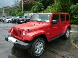 2014 Flame Red Jeep Wrangler Unlimited Sahara 4x4 #84449986