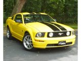 Screaming Yellow Ford Mustang in 2006