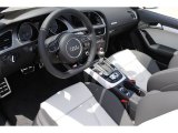2014 Audi S5 3.0T Prestige quattro Cabriolet Black/Lunar Silver Interior