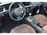 2014 Audi A5 2.0T Cabriolet Chestnut Brown Interior