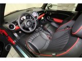 2014 Mini Cooper S Convertible Championship Lounge Leather/Red Piping Interior