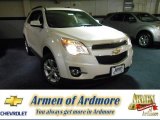 2013 White Diamond Tricoat Chevrolet Equinox LT #84518446