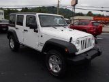 Bright White Jeep Wrangler Unlimited in 2014