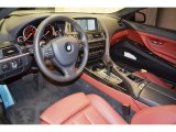 2013 BMW 6 Series 650i Coupe Vermillion Red Interior