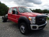 2014 Ford F550 Super Duty XL Crew Cab 4x4 Chassis Front 3/4 View