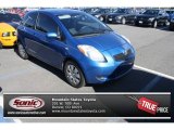 Blazing Blue Pearl Toyota Yaris in 2008