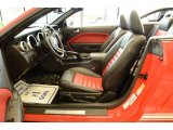 2007 Ford Mustang Shelby GT500 Convertible Black/Red Interior