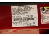 2010 MKZ Color Code for Sangria Red Metallic - Color Code: U6
