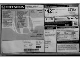 2013 Honda Insight Hybrid Window Sticker
