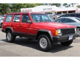 Flame Red Jeep Cherokee in 1994