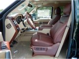 2014 Ford F250 Super Duty King Ranch Crew Cab 4x4 King Ranch Chaparral Leather/Adobe Trim Interior