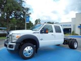 2014 Oxford White Ford F450 Super Duty Lariat Crew Cab 4x4 Chassis #84669204
