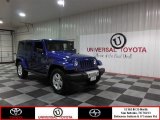 2009 Deep Water Blue Pearl Jeep Wrangler Unlimited Sahara 4x4 #84713484