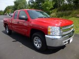 2012 Victory Red Chevrolet Silverado 1500 LS Extended Cab 4x4 #84736272