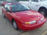 Bright Red Saturn S Series in 2001