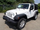 Bright White Jeep Wrangler in 2014