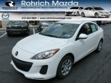 2013 Crystal White Pearl Mica Mazda MAZDA3 i SV 4 Door #84766730