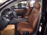 2014 Audi A8 L 4.0T quattro Nougat Brown Interior