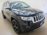 2011 Brilliant Black Crystal Pearl Jeep Grand Cherokee Overland 4x4 #84809470
