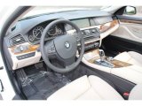 2013 BMW 5 Series 550i xDrive Sedan Oyster/Black Interior