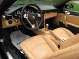 2009 Porsche 911 Carrera 4S Cabriolet Black/Sand Beige Interior