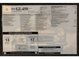 2010 Mercedes-Benz GL 450 4Matic Window Sticker