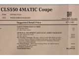 2013 Mercedes-Benz CLS 550 4Matic Coupe Window Sticker
