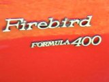 1970 Pontiac Firebird Formula 400 Marks and Logos