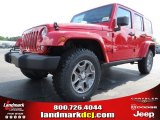 2014 Flame Red Jeep Wrangler Unlimited Rubicon 4x4 #84907789