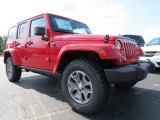Flame Red Jeep Wrangler Unlimited in 2014
