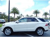 Diamond White Metallic Mercedes-Benz ML in 2014