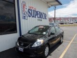 2013 Super Black Nissan Versa 1.6 S Sedan #84907655