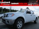 Avalanche White Nissan Frontier in 2011